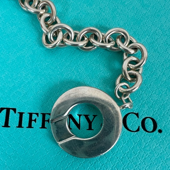🔴Authentic TIFFANY & CO Sterling Silver Toggle Link Bracelet 🔴 - Picture 6 of 7
